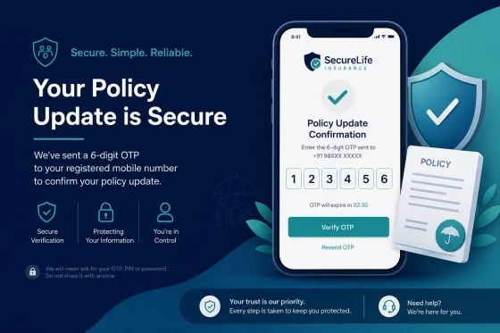 Insurance policy update OTP