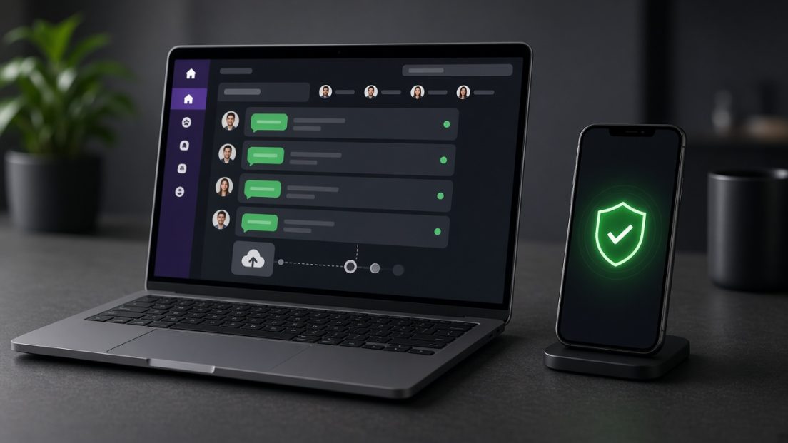 Official WhatsApp API workspace with a protected business phone